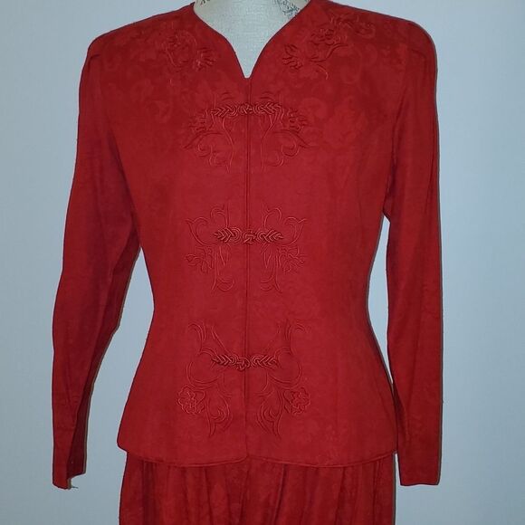 ☆HOST PICK Vtg red petite dress - Picture 5 of 11